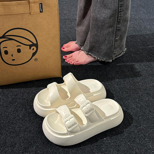 【把 “舒适”带回家】夏季新款厚底拖鞋eva凉拖鞋夏女户外女鞋室内踩屎感防滑凉鞋女式。ry 商品图2