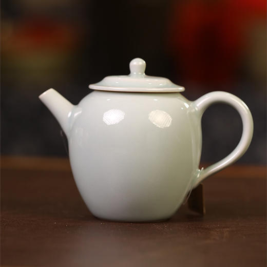 陈克萍粉青龙窑茶壶 商品图0