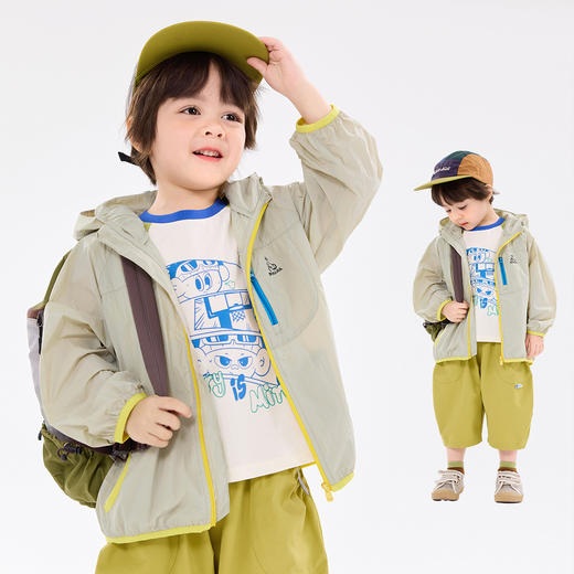 【晴雨两穿】嘟嘟家宝宝防晒衣夏季轻薄儿童空调衫连帽夏装外套潮 商品图2