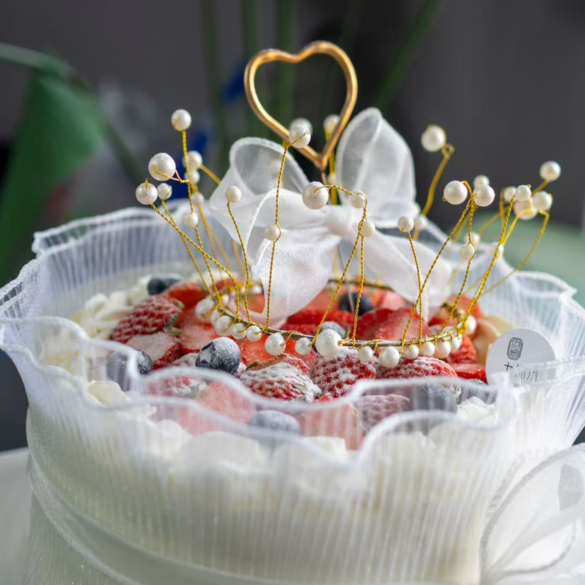 8寸花环典雅乳脂奶油➕新鲜芒果夹心