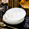以辰碗碟套装景德镇陶瓷碗盘餐具整套家用饭碗筷乔迁送礼白玉兰 /厨具 /餐具 /餐具套装 商品缩略图6