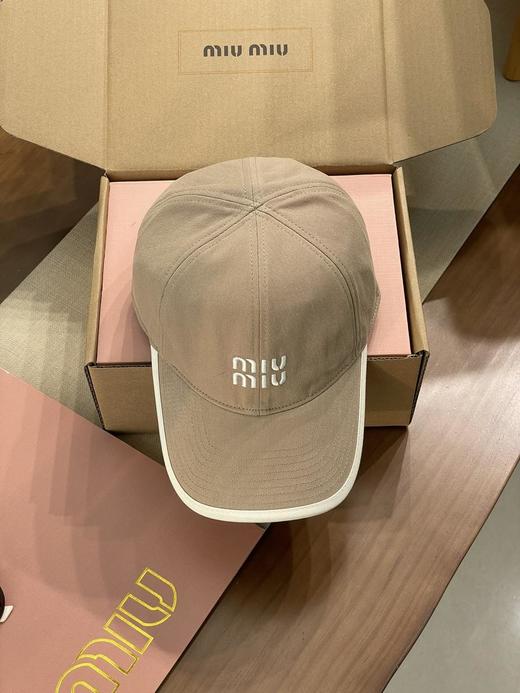 MIUMIU缪缪logo刺绣徽标2025新款棒球帽男女同款情侣款（CO） 商品图4