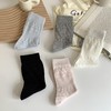 5双装又薄又软的镂空堆堆袜夏季薄款纯棉无骨中筒袜 商品缩略图1