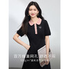 熙世界通勤撞色polo领连衣裙女短袖夏新款收腰显瘦中长裙t恤裙子 商品缩略图1