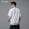 PINLI品立2025夏季新款男士圆领字母章仔绣花短袖T恤BG252111043 商品缩略图4