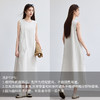 VICTORIA&VERA夏季“素袂烟行”现代极简风江南布衣感素色无袖飘带连衣裙 商品缩略图2