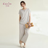 康妮雅睡衣家居服女式短袖中裤套头套装 商品缩略图2
