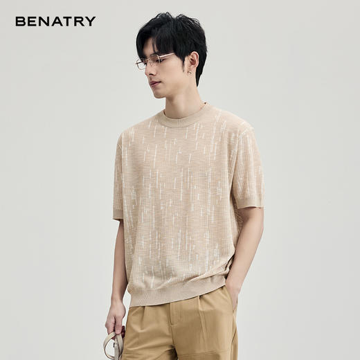 贝纳川竹节麻短袖T恤ECF127003 商品图8