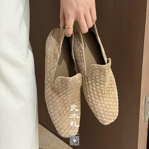 【不换不退】良木礼平底圆头休闲针织日常单鞋（162430） 商品图3