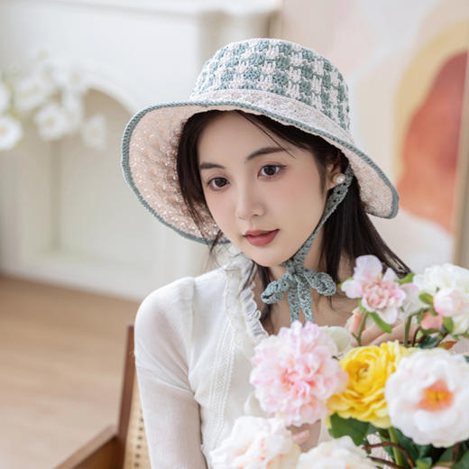 苏苏姐家倾风渔夫帽手工DIY钩针编织蕾丝线毛线团材料包 商品图2