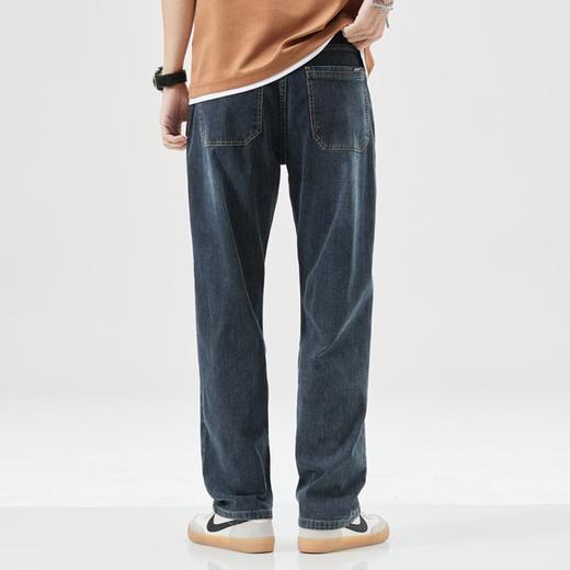 圣得西小众牛仔裤宽松直筒长裤子男士2025春夏新款阔腿休闲男裤 商品图2