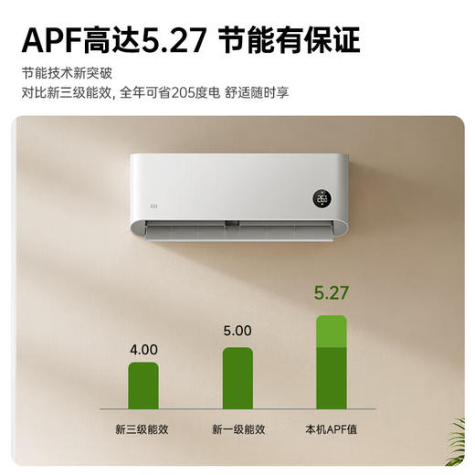 小米（MI）米家柔风空调挂机1.5匹新一级能效卧室壁挂式智能互联冷暖变频空调KFR-35GW/R1X1 1.5匹 一级能效 商品图0