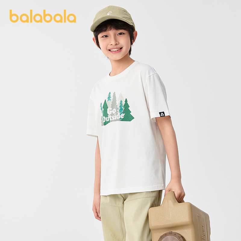 巴拉巴拉儿童短袖t恤2025新款夏季男童上衣速干凉感
