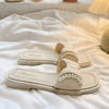 【怎么穿都好看】仙女风蝴蝶结凉拖鞋女夏季新款外穿平底百搭高级感鞋珍珠拖鞋。ry 商品缩略图4