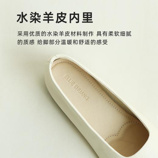 RIM RIM塑型马皮鞋百搭浅口低跟复古金色奶奶鞋单鞋舒适3608 商品图3