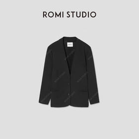 ROMI STUDIO【极简主义】廓版立裁宽松慵懒西装外套R28W036