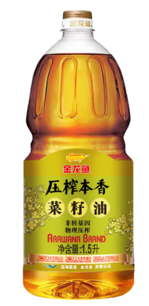 【集采】金龙鱼压榨本香菜籽油1.5L