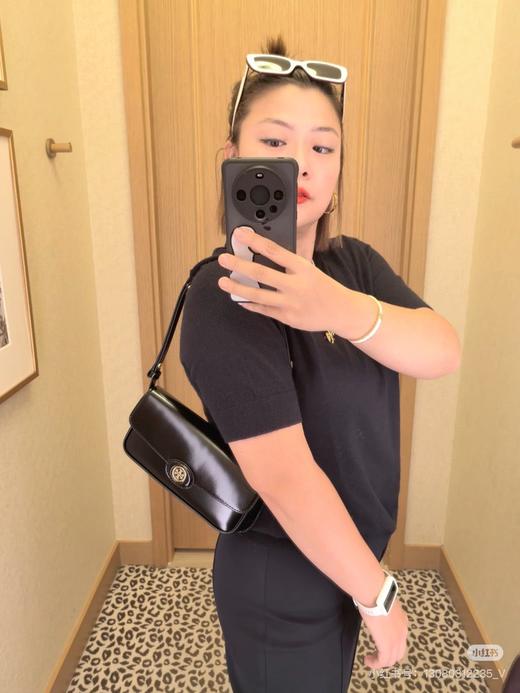 T*B休闲亮面经典单肩包豆腐翻盖包法棍包 商品图12