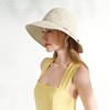 帽仕汇 条纹编织感简约度假草帽 商品缩略图0