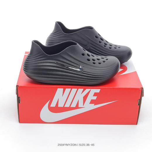 耐克Nike ReactX REJUVEN8 黑色简约舒适洞洞鞋 拖鞋 商品图0