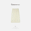 COCO ZONE 刘一一 小清新刺绣花朵松紧腰花边半身裙CD1A0602 商品缩略图1