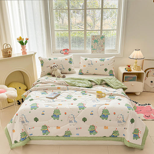 【亲肤软糯❗️A类水洗棉豆豆夏凉被】云般轻盈，清凉舒适，清爽入睡！可水洗机洗夏季可大豆空调儿童学生宿舍单人春秋薄被子机洗 商品图1