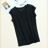 丁摩 春夏真丝一分袖打底衫女桑蚕丝圆领短袖T恤S284 商品缩略图5