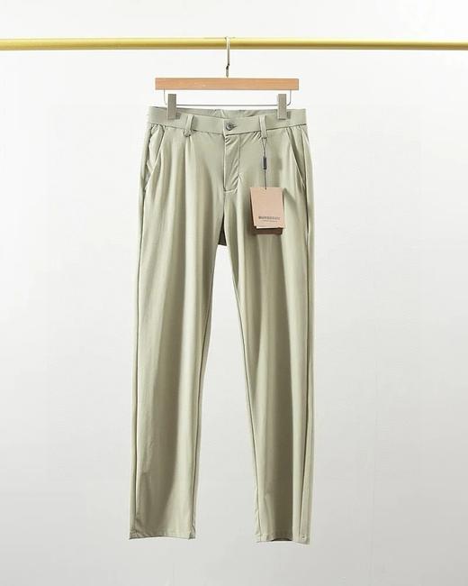 巴宝莉（Burberry）2025春夏季新款男士冰丝弹力牛奶丝薄款休闲西裤 商品图5