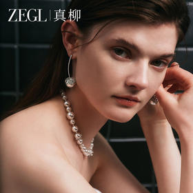 ZEGL真柳设计师蒲公英系列花朵耳环女独特小众耳钉高级感长款耳饰