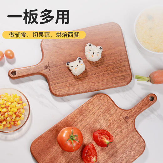 【无漆无蜡乌檀木】原森太乌檀木整木水果砧板实木小菜板防霉抗菌家用婴儿辅食案板 商品图4