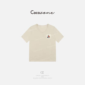 COCO ZONE 刘一一 [汉麻长绒棉混纺] 松弛感圆领T恤CD1A0713