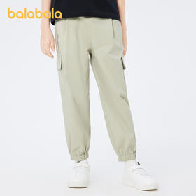 巴拉巴拉童装男童裤子儿童长裤夏装中大童印花休闲户外风工装裤潮