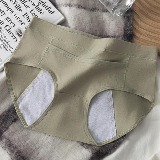 【49.9抢3条❗️防漏生理内裤】日夜呵护防漏加宽加大，滴水不渗透，低敏亲肤，裸感透气，月经期姨妈防漏便携口袋安全卫生透气三角裤QQ 商品图6