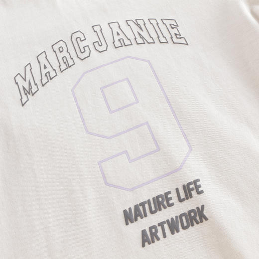 马克珍妮女童元气校园撞色短袖T恤 儿童运动上衣夏装新款550702 商品图4