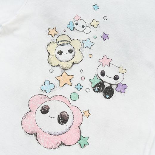 GOODBAI GOODEES彩色花花派对印花oversize做旧T恤 商品图4