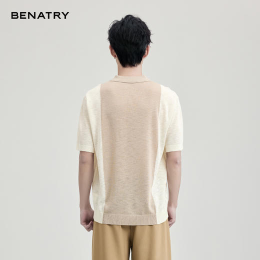 贝纳川竹节麻翻领短袖T恤ECF127004 商品图5