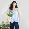 法式浪漫双层荷叶边下摆吊带天丝衬衫女夏季娃娃款衬衣V0050304 商品缩略图2