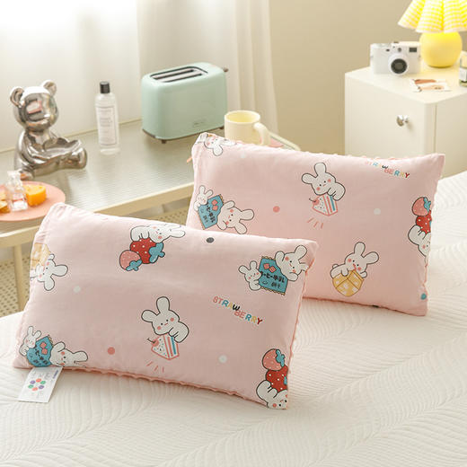 送枕套【29.9抢❗️全棉豆豆绒枕头】专为1-10岁儿童研发，3D触感，高弹饱满久用不易塌陷，可拆洗纯棉宝宝安抚抱枕婴幼儿园学生枕头QQ 商品图4