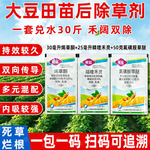 氟磺胺草醚大豆田苗后专用除草剂除阔叶杂草死草烂根型正品组合装 商品图4