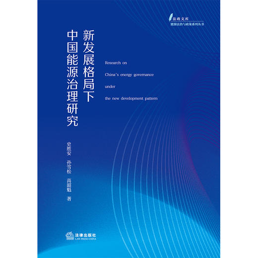 新发展格局下中国能源治理研究 史胜安 孙雪松 高韶魁著 法律出版社 商品图1