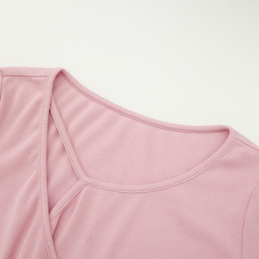 【不规则剪裁】设计感短袖T恤女夏季捏褶收腰短款T恤V0950597 商品图5