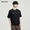 贝纳川100支高密字母植绒短袖T恤ECF114003 商品缩略图2