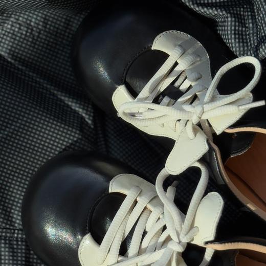 RIM RIM【松弛系列】复古撞色运动薄底德训鞋休闲塑形马皮鞋米老鼠大头鞋2457 商品图3