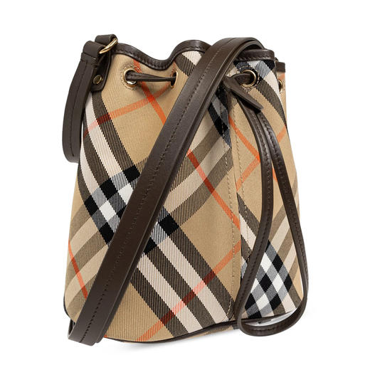 BURBERRY 巴宝莉 女士格纹抽绳水桶包 格子 8093804 B9368 商品图1