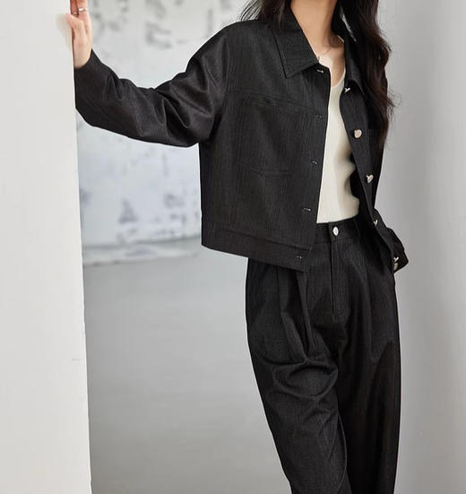 裁缝学苑AS469复古松弛感套装纸样女新款翻领外套阔腿裤两件套版型样板 商品图2