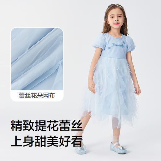 巴拉巴拉女童裙子儿童连衣裙2025新款夏装网纱公主裙 商品图3