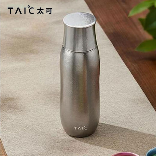 TAIC太可纯钛臻享焖茶杯磁吸盖子双层保温杯子大容量按压出水水杯 商品图0