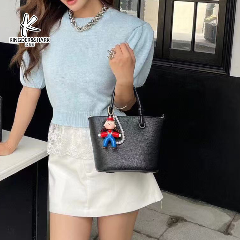 经典鲨2025年新品纯色百搭大容量手提包单肩斜挎包KGB05-5276771