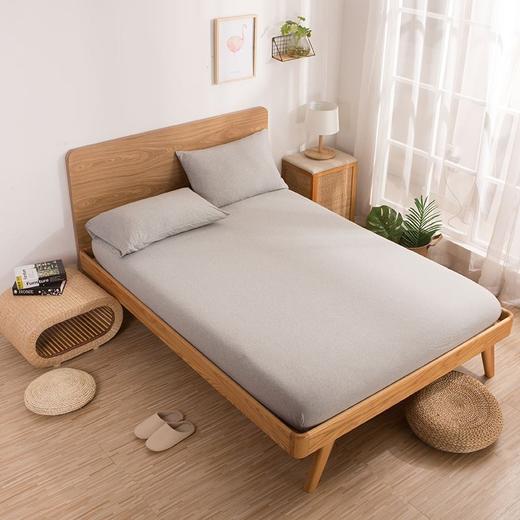 【天竺棉床单/床笠】无印裸睡天竺棉单独床单良品针织纯色全棉双人床笠1.5/1.8m单件 商品图12