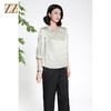 佐尔美夏季新款新中式国风时尚气质桑蚕丝衬衫女M42CS06 商品缩略图2
